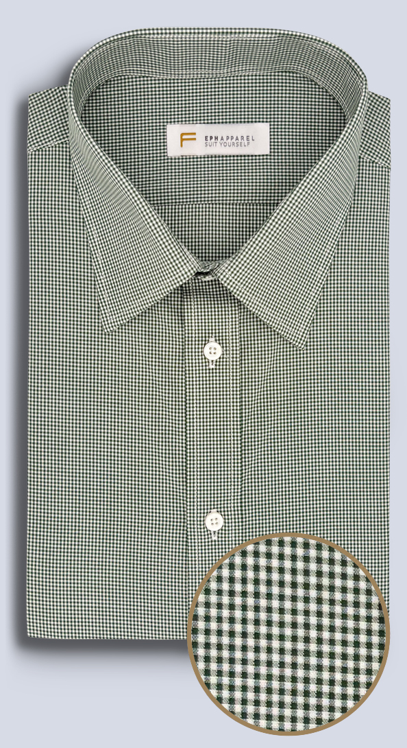 Eph_The-Dark-Green-Micro-Gingham-shirt_feature.jpg The Dark Green Micro Gingham Dress Shirt