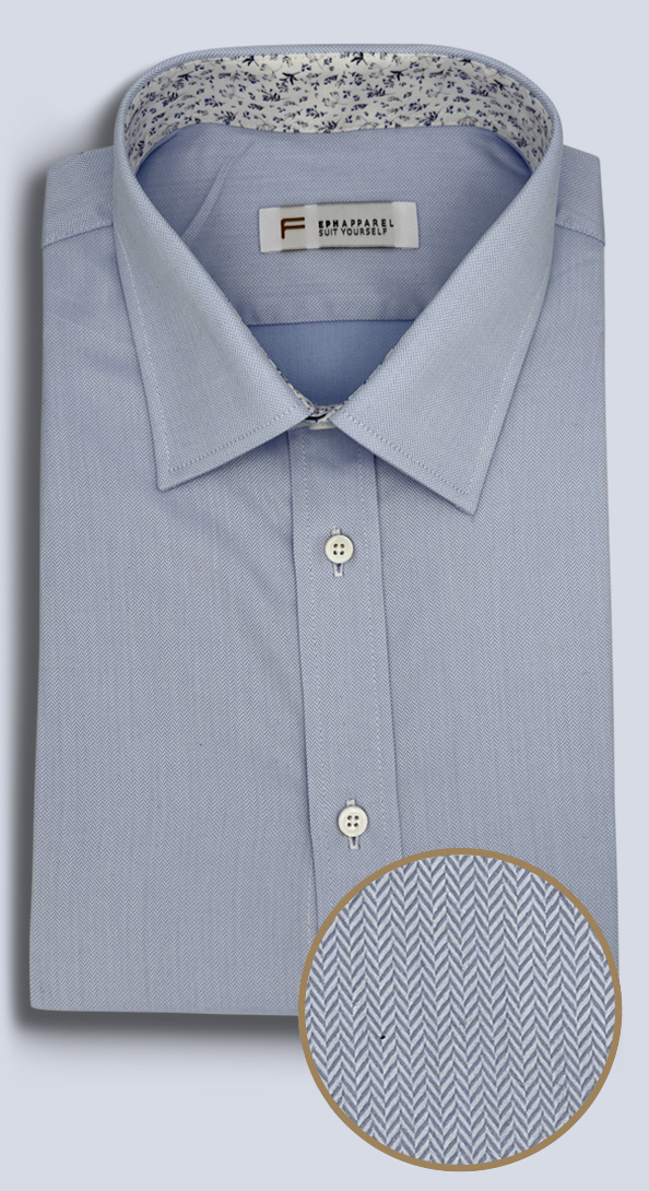 Eph_The-Light-Blue-Herringbone-shirt_feature.jpg The Light Blue Herringbone Dress Shirt