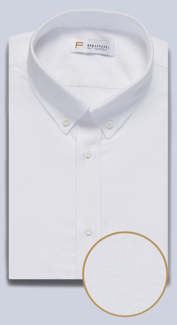 The Peached White Oxford Shirt