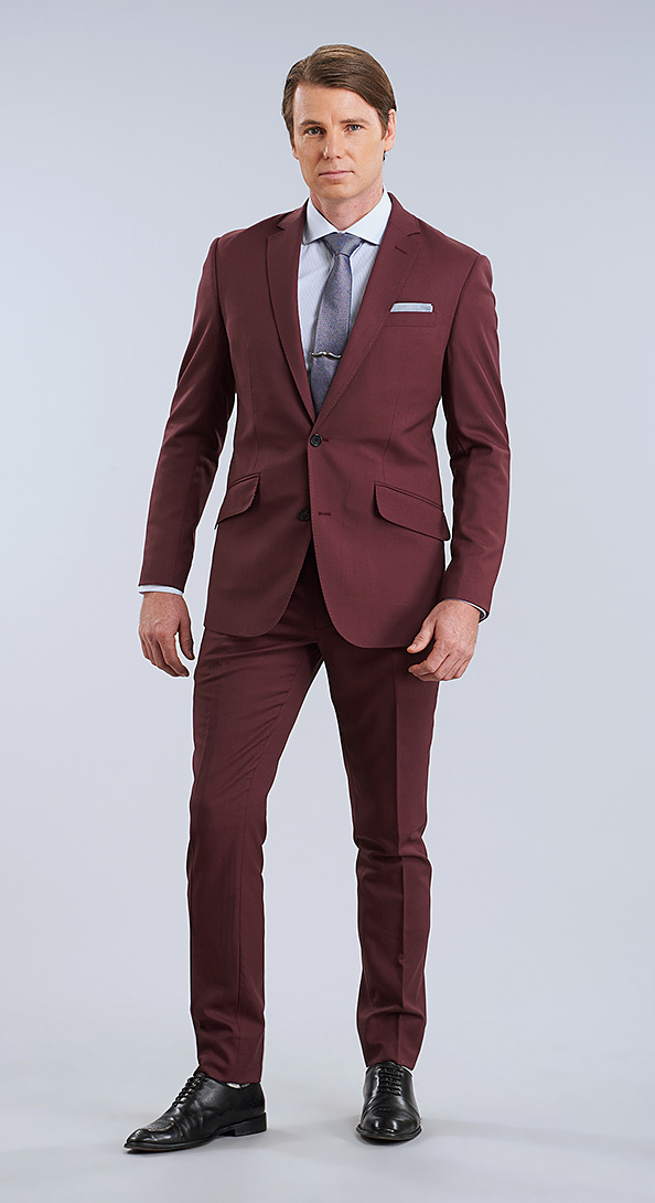 The Burgundy Lycra Suit