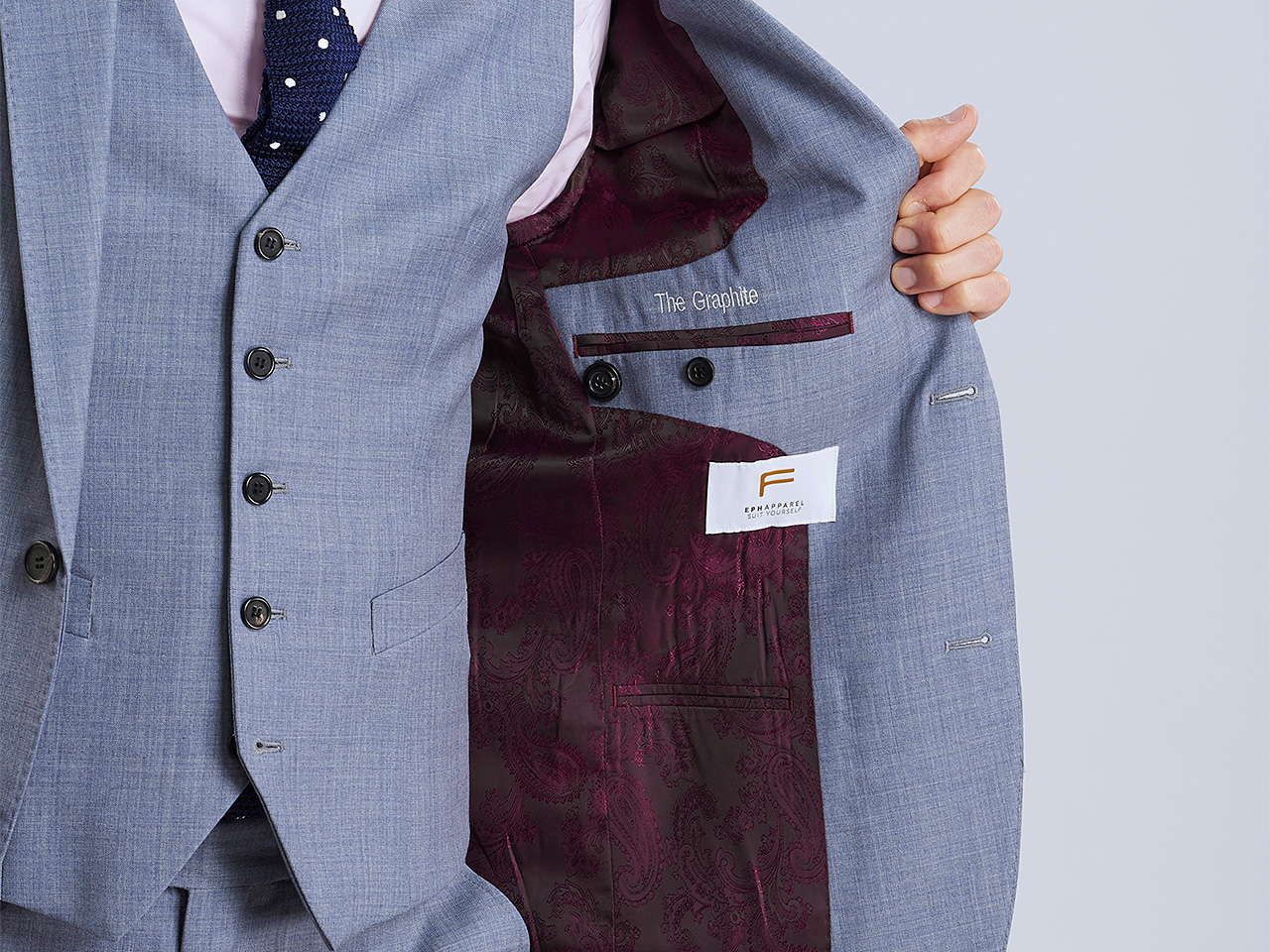 The Graphite Three Piece Suit - Image 6