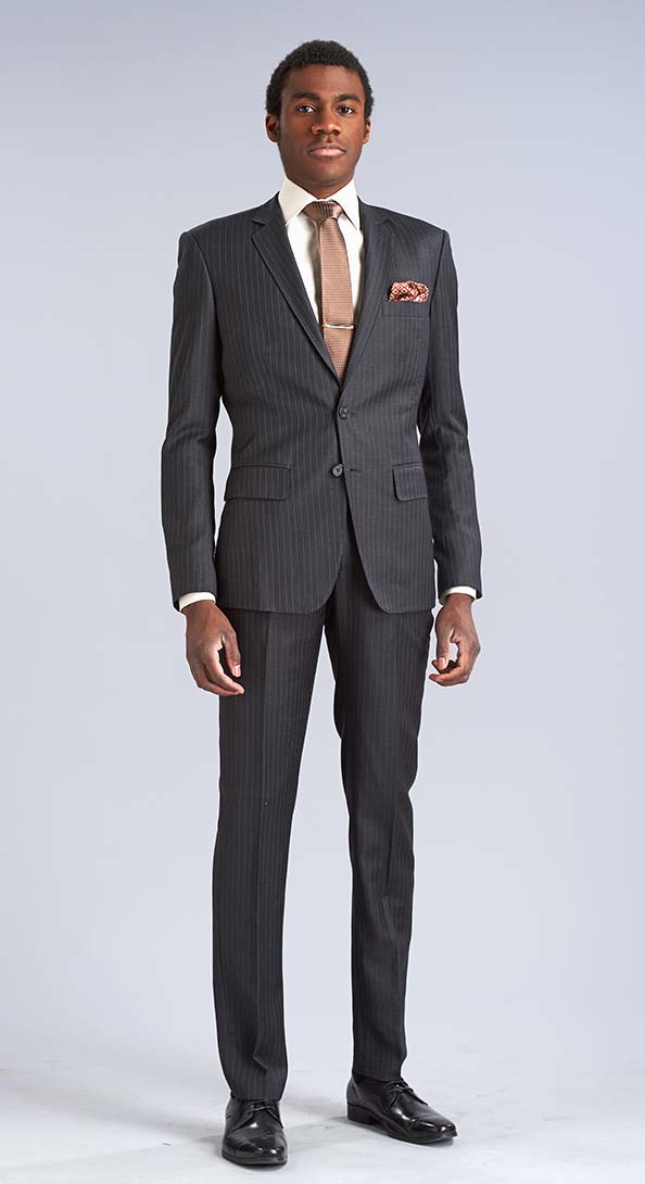 The Charcoal Chalk Stripe Suit