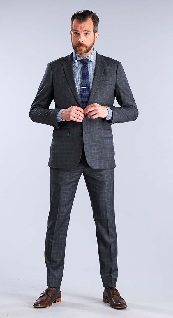 The Commuter Windowpane Suit