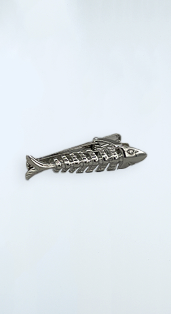 The Fish Bone Tie Bar