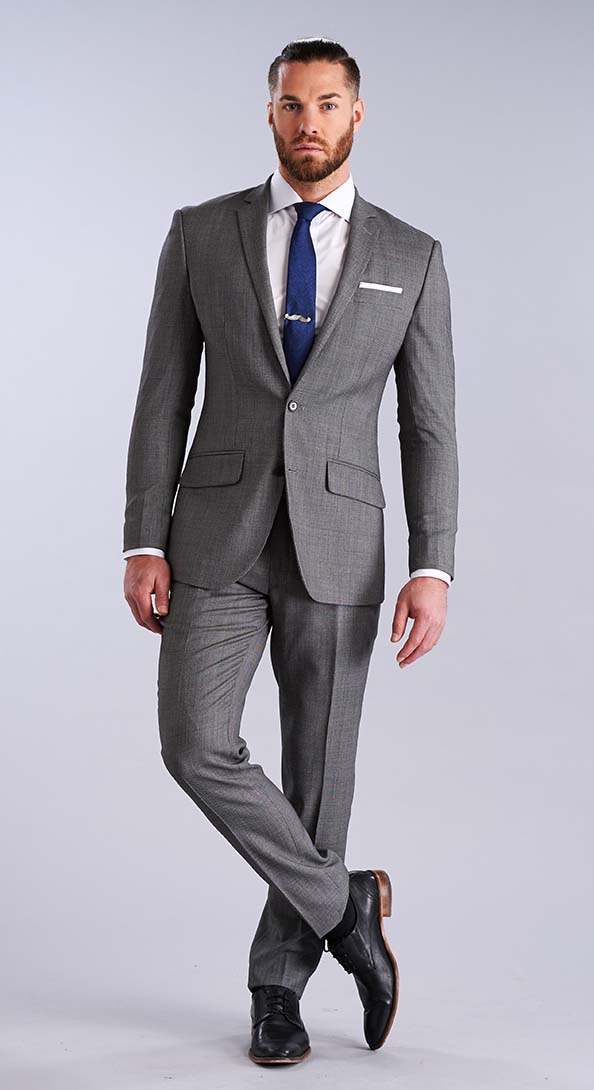 The Light Grey Nailhead  Suit