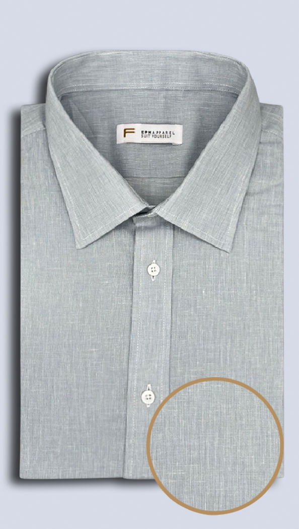The Pearl Grey Linen Shirt