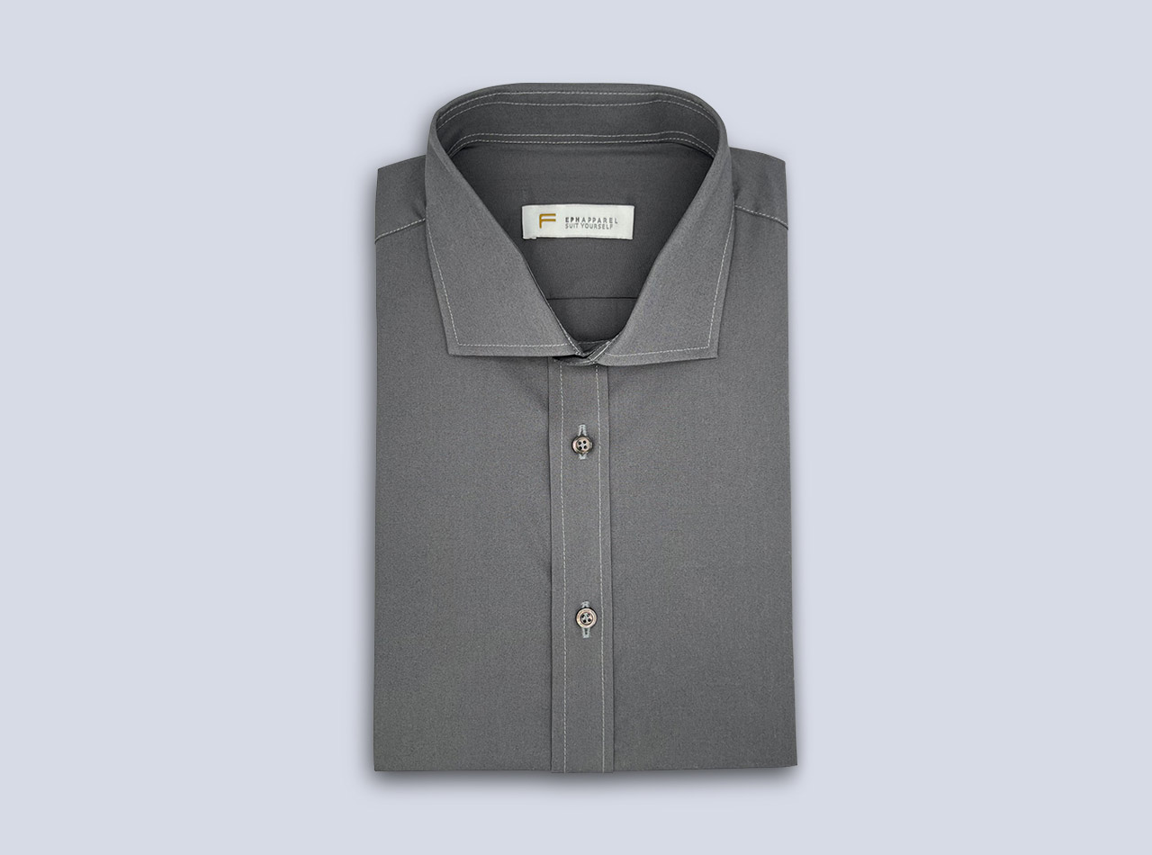 The Stormy Sky Grey Shirt - Image 2