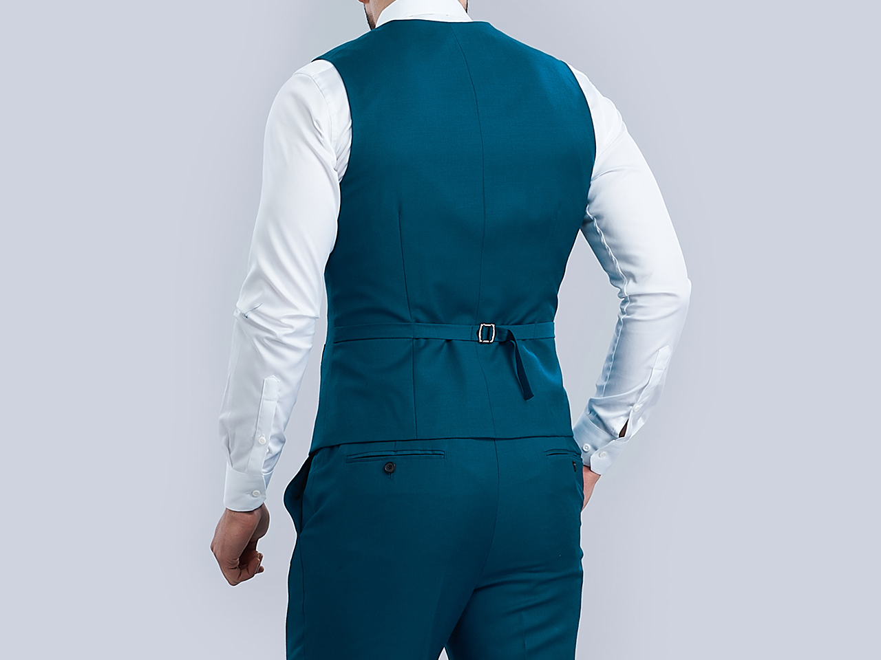 The Teal Blue Three Piece Suit - Image 8
