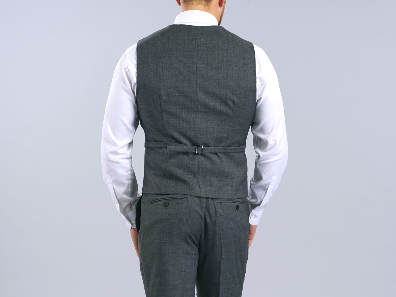 The Grey Sharkskin Three Piece Suit - Image 7