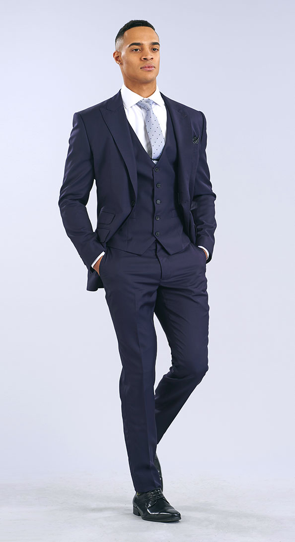 The Midnight Purple Three Piece Suit