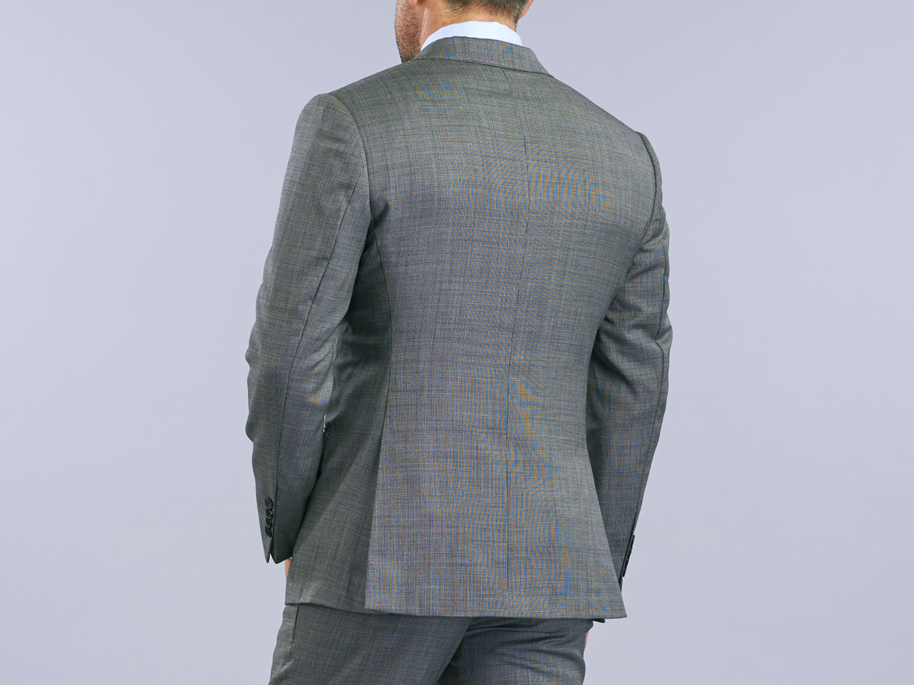 The Textured Platinum Three Piece Suit - Image 5
