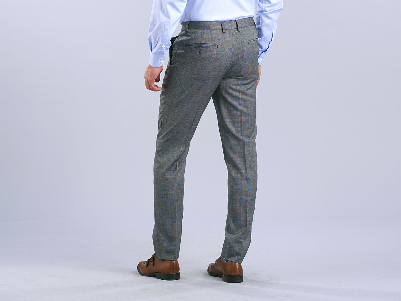 The Textured Platinum Three Piece Suit - Image 10