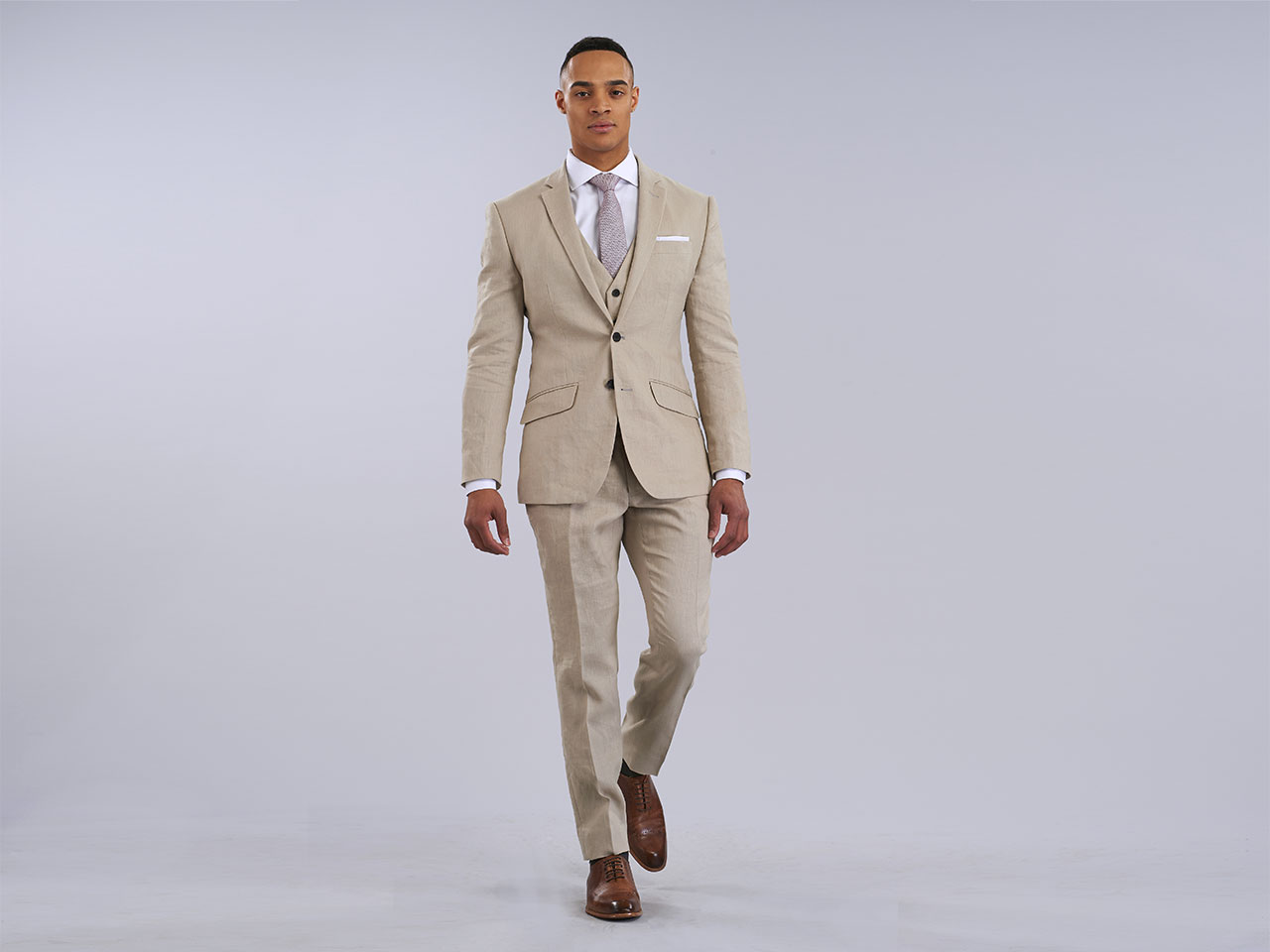 The Desert Linen Three Piece Suit - Image 3