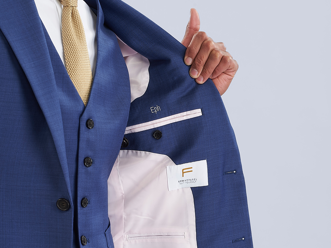 The Alto Blue Three Piece Suit - Image 6