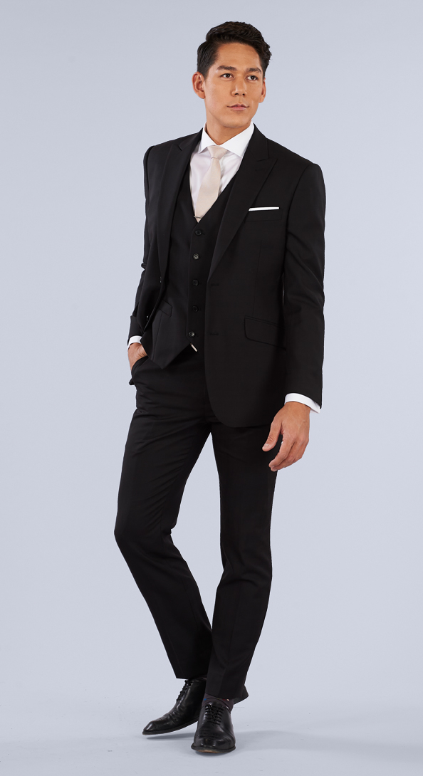 The Black Glenplaid Three Piece Suit