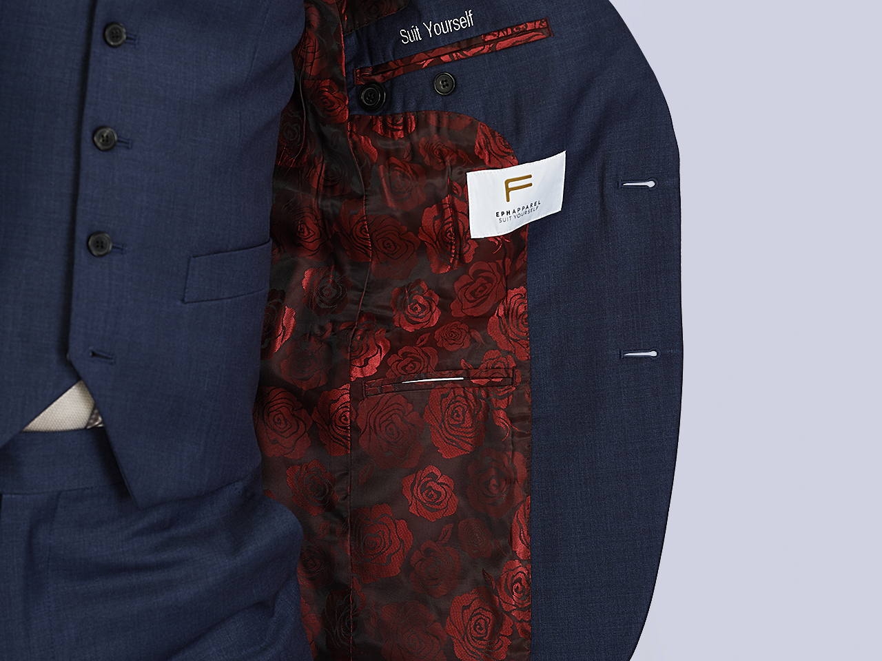 The Denim Blue Three Piece Suit - Image 5