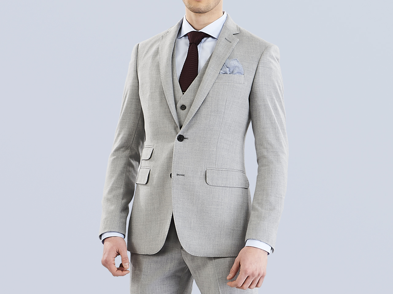 The Frost Grey Three Piece Suit - Image 4