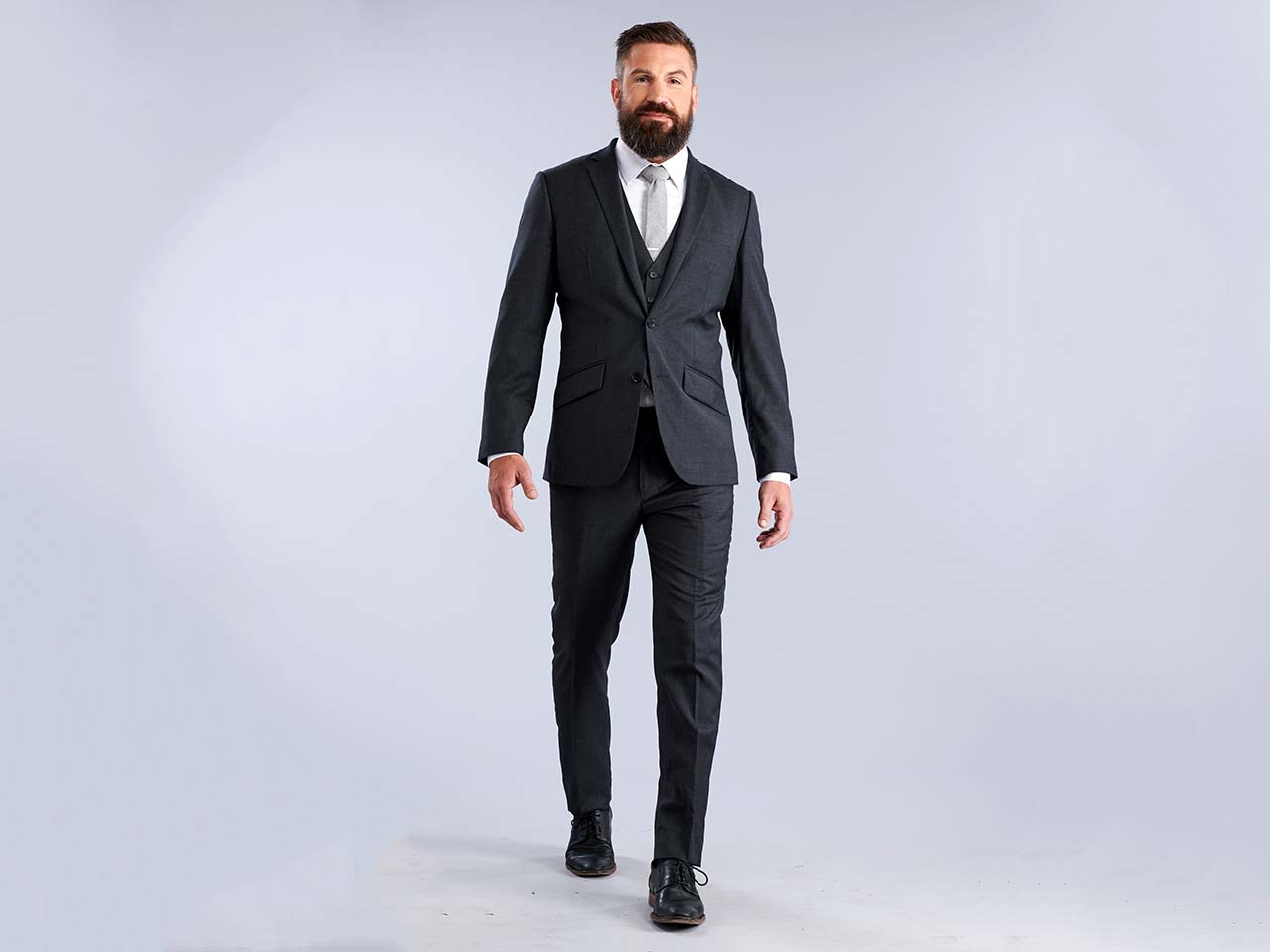 The Fundamental Charcoal Three Piece Suit - Image 3