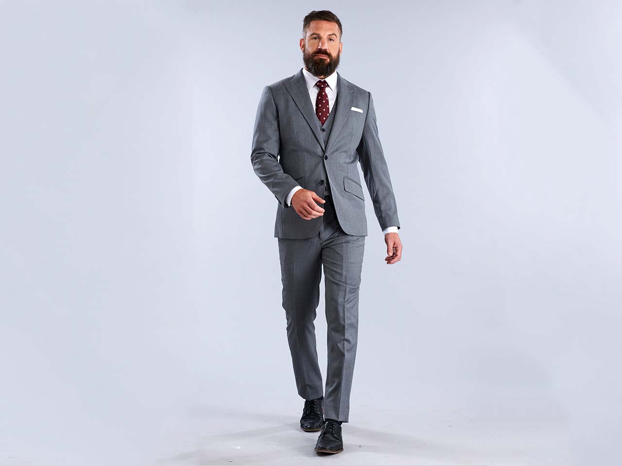 The Fundamental Grey Three Piece Suit - Image 3