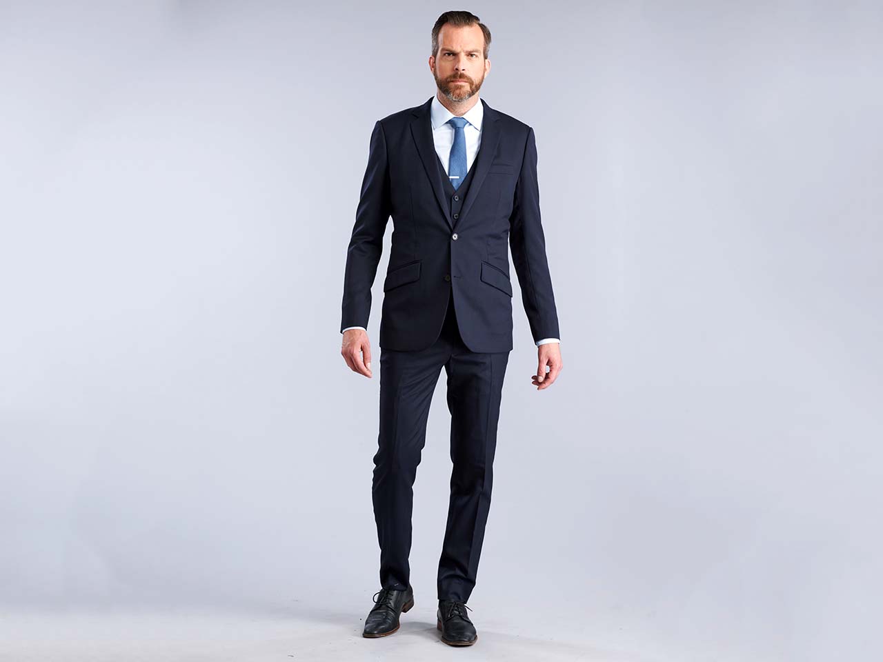 The Fundamental Navy Three Piece Suit - Image 3