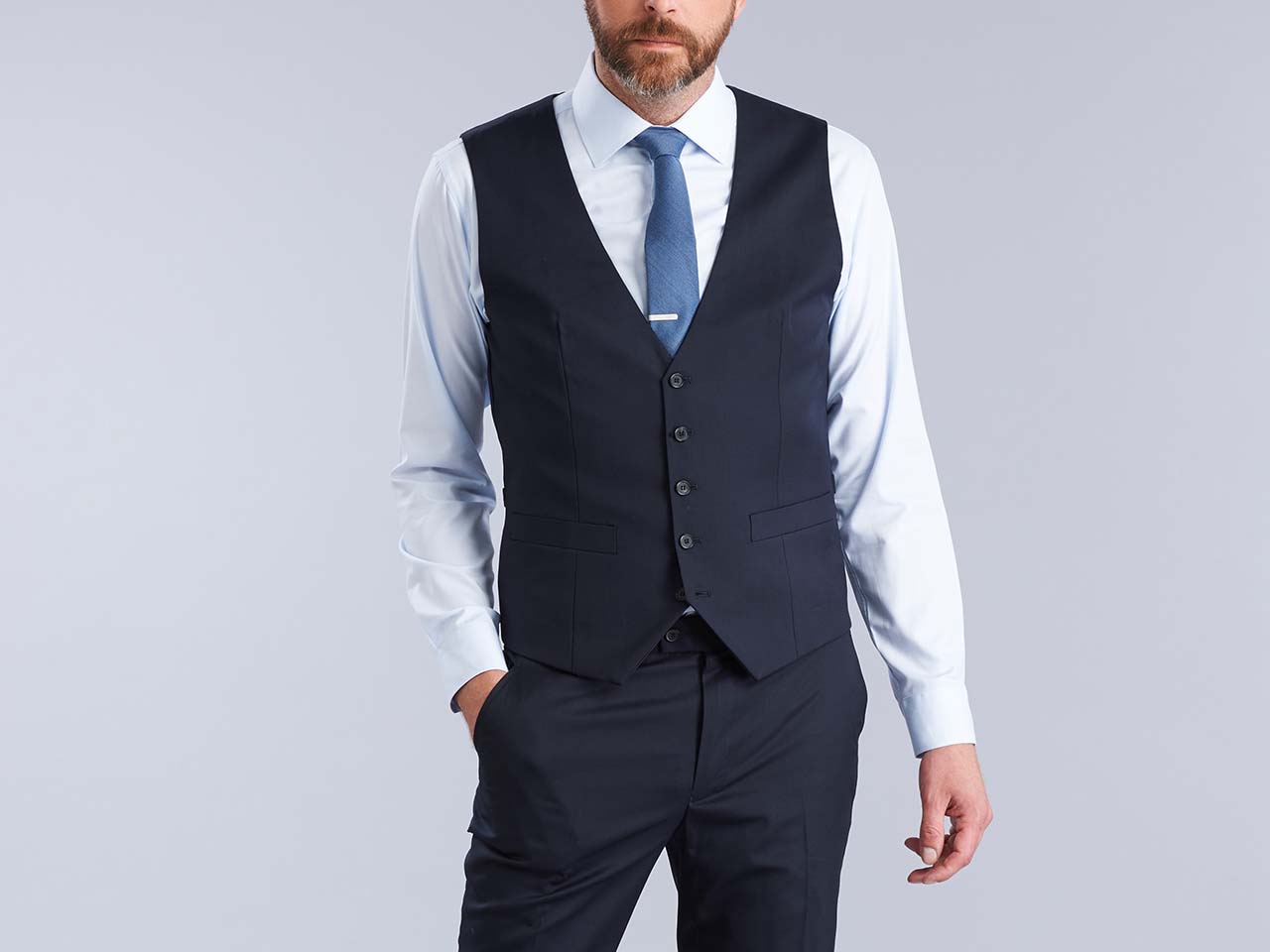 The Fundamental Navy Three Piece Suit - Image 6