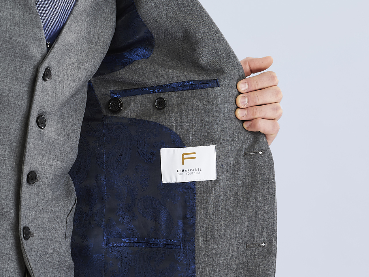 The Grey Lycra Three Piece Suit - Image 6