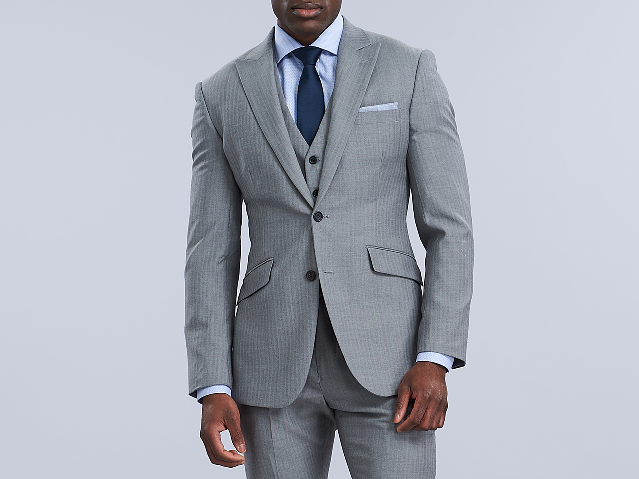 The Horizon Herringbone Three Piece Suit - Image 4
