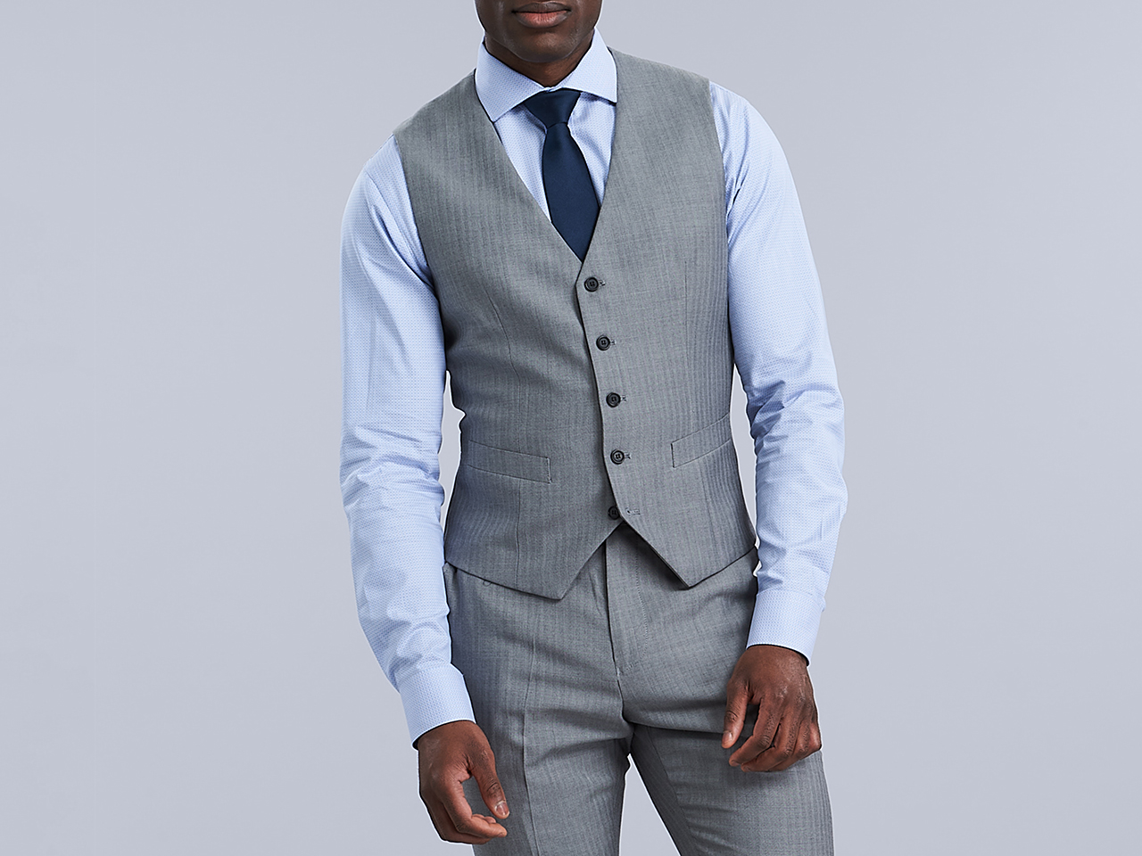 The Horizon Herringbone Three Piece Suit - Image 7