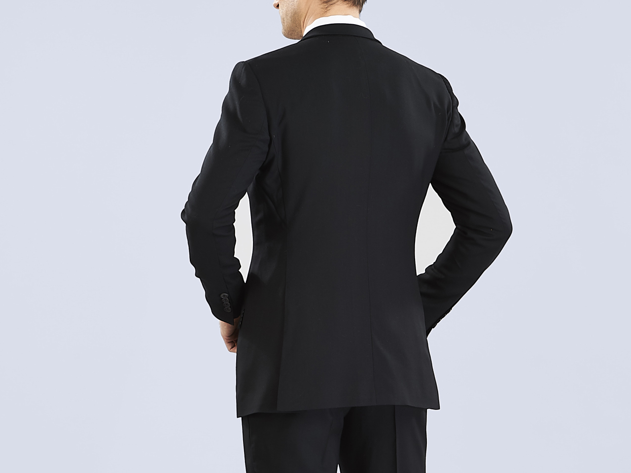 The Jet Black Lycra Three Piece Suit - Image 5