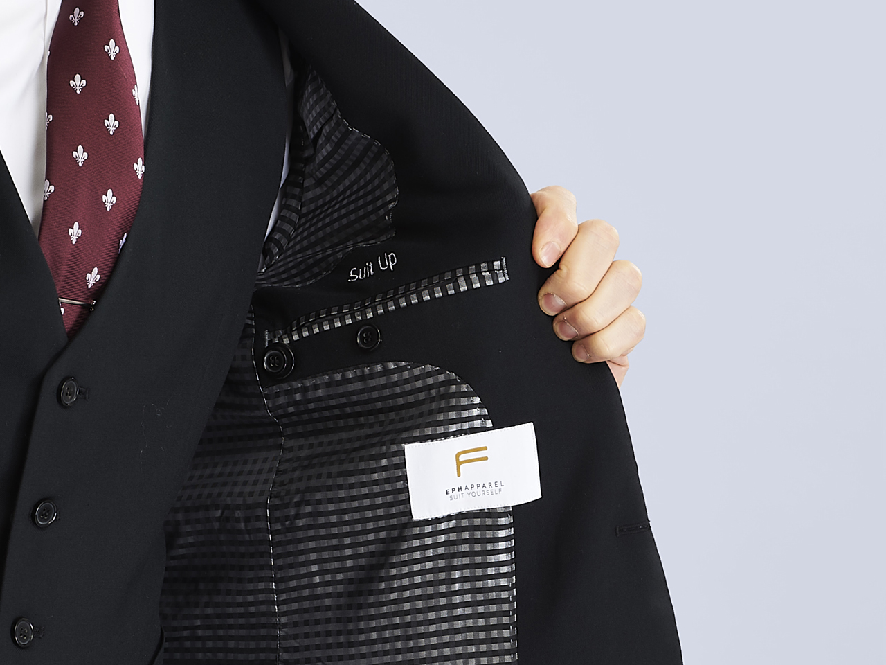 The Jet Black Lycra Three Piece Suit - Image 6