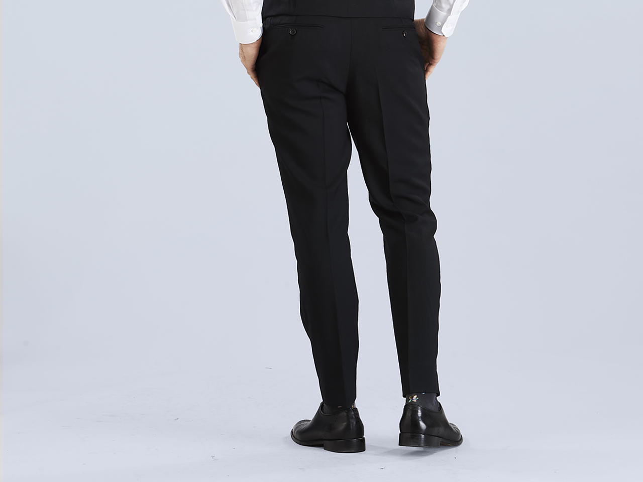 The Jet Black Lycra Three Piece Suit - Image 10