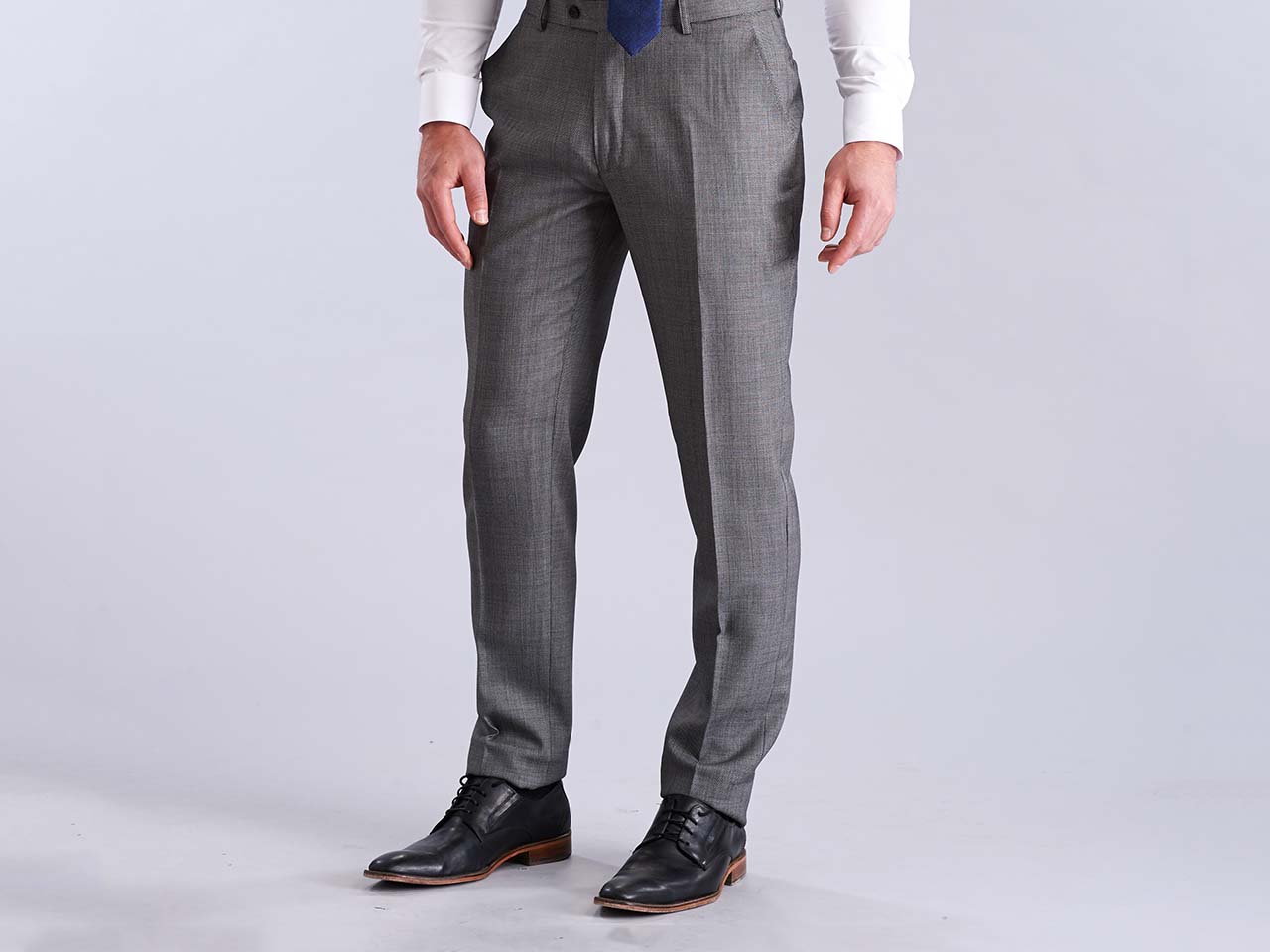 The Light Grey Nailhead Three Piece Suit - Image 7