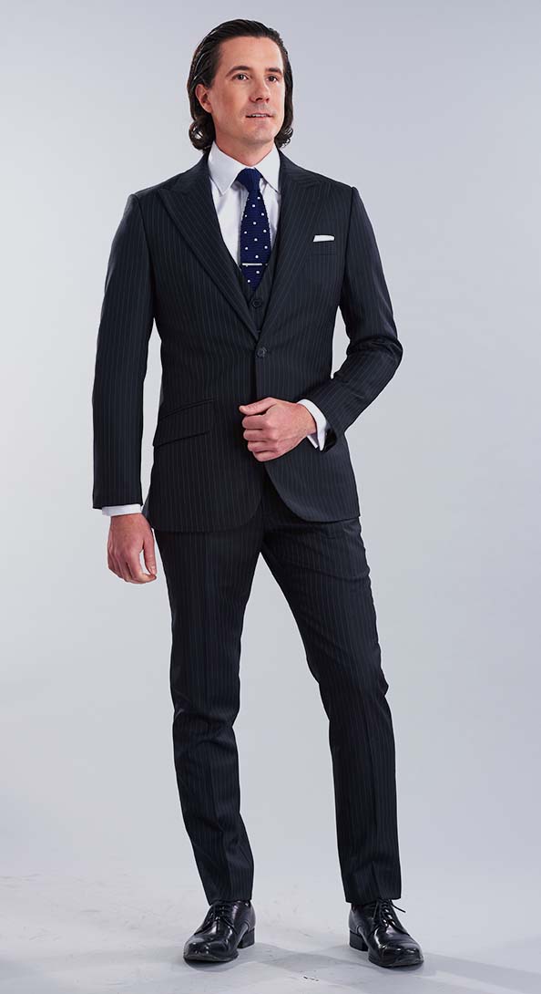 The Manhattan Pinstripe Three Piece Suit