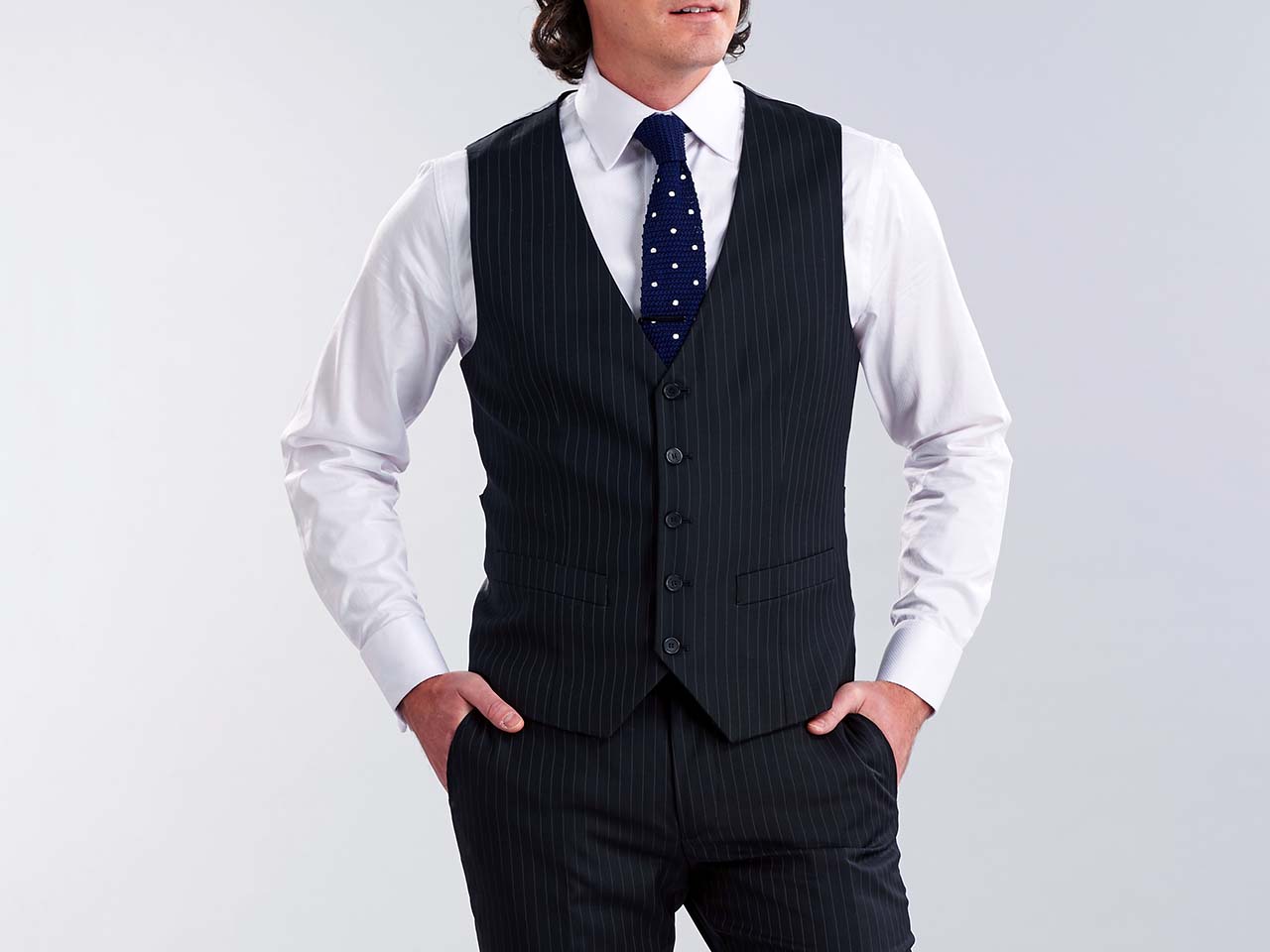 The Manhattan Pinstripe Three Piece Suit - Image 6