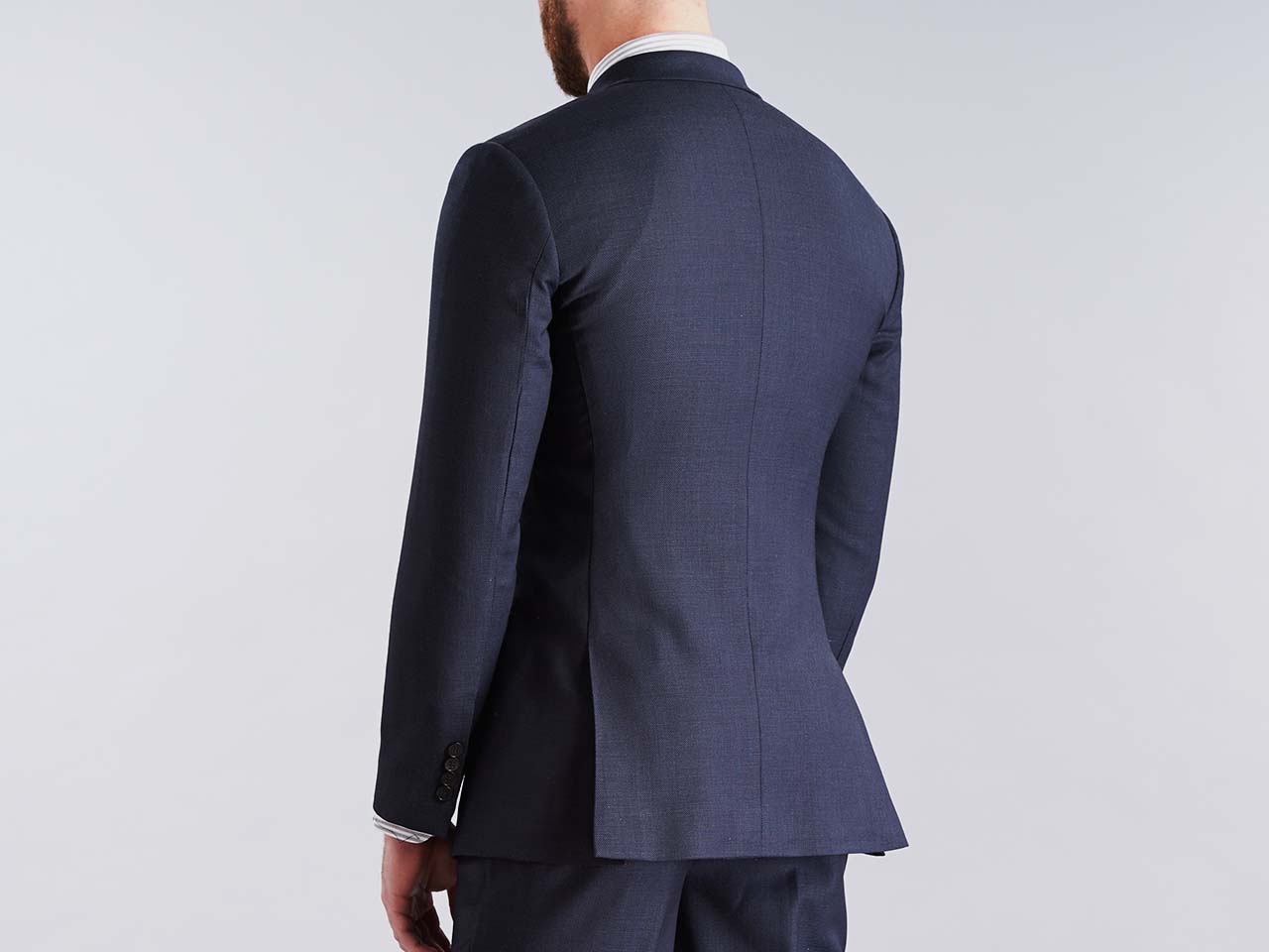 The Navy Nailhead Three Piece Suit - Image 4