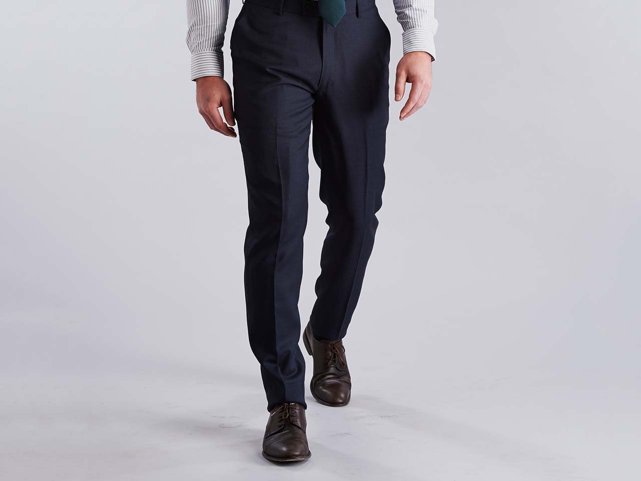 The Navy Nailhead Three Piece Suit - Image 8